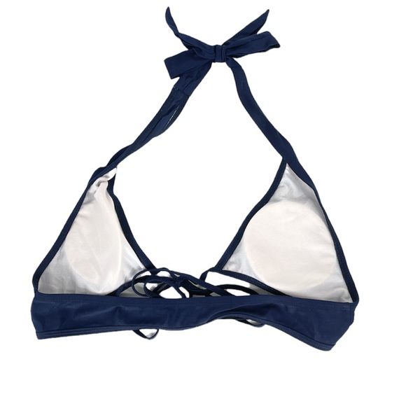 Navy Blue Bikini Top Size Large - Picture 2 of 5